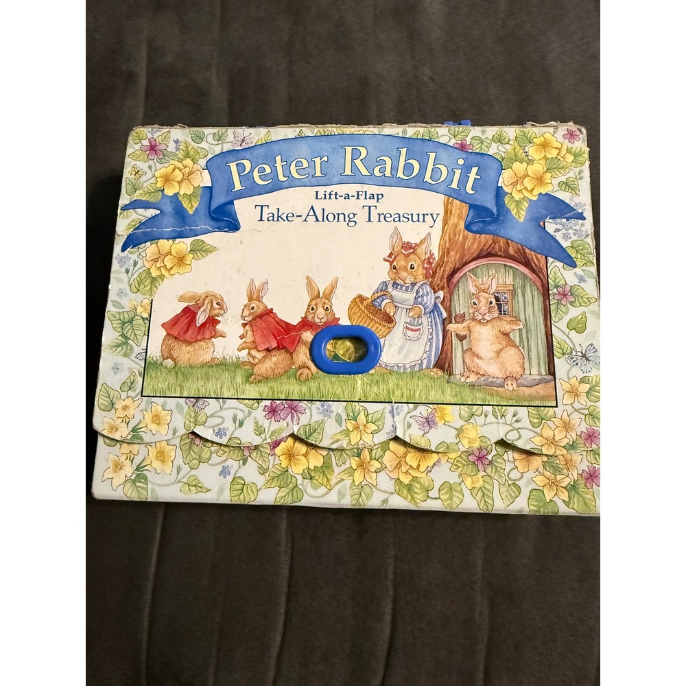 Beatrix Potter Peter Rabbit Lift-a-Flap Take-Along Treasury 4 Book Set 1996